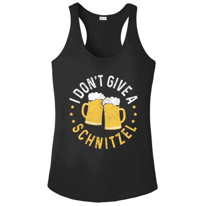 I Dont Give A Schnitzel Oktoberfest German Funny Gift Ladies PosiCharge Competitor Racerback Tank