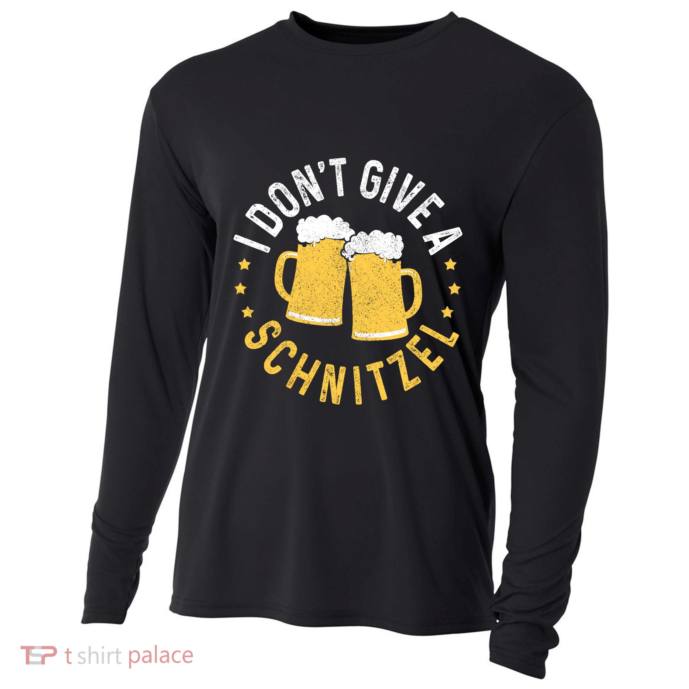 I Dont Give A Schnitzel Oktoberfest German Funny Gift Cooling Performance Long Sleeve Crew