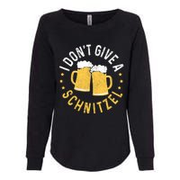 I Dont Give A Schnitzel Oktoberfest German Funny Gift Womens California Wash Sweatshirt