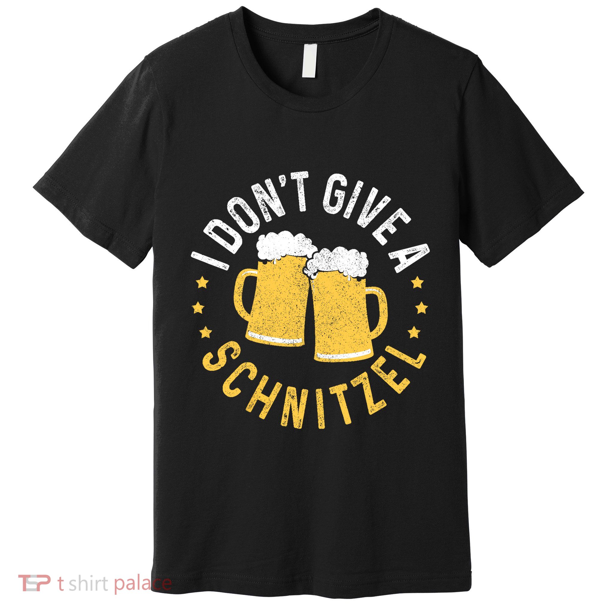 I Dont Give A Schnitzel Oktoberfest German Funny Gift Premium T-Shirt