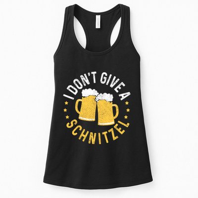 I Dont Give A Schnitzel Oktoberfest German Funny Gift Womens Tank Top