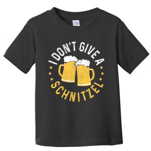 I Dont Give A Schnitzel Oktoberfest German Funny Gift Toddler T-Shirt