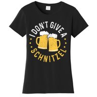 I Dont Give A Schnitzel Oktoberfest German Funny Gift Women's T-Shirt