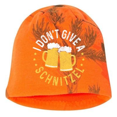 I Dont Give A Schnitzel Oktoberfest German Funny Gift Kati - Camo Knit Beanie