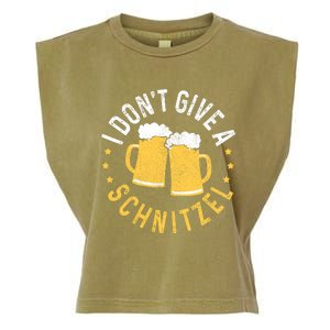 I Dont Give A Schnitzel Oktoberfest German Funny Gift Garment-Dyed Women's Muscle Tee