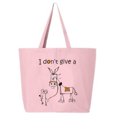 I Dont Give A Rat Ass Donkey And Mouse Walking Funny VNeck 25L Jumbo Tote