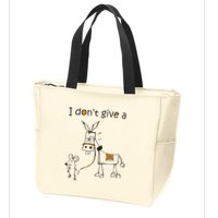 I Dont Give A Rat Ass Donkey And Mouse Walking Funny VNeck Zip Tote Bag