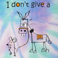 I Dont Give A Rat Ass Donkey And Mouse Walking Funny VNeck Legacy Tie Dye Trucker Hat