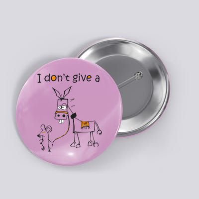 I Dont Give A Rat Ass Donkey And Mouse Walking Funny VNeck Button