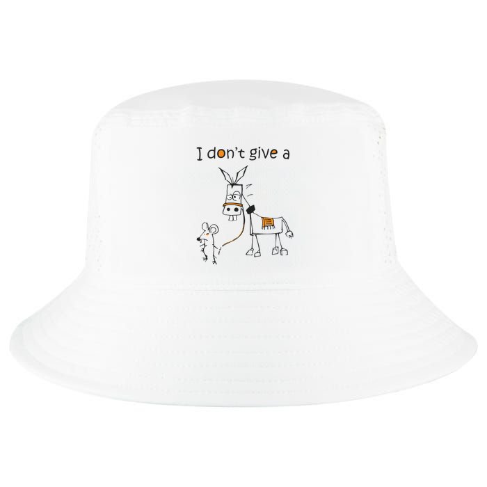 I Dont Give A Rat Ass Donkey And Mouse Walking Funny VNeck Cool Comfort Performance Bucket Hat