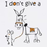 I Dont Give A Rat Ass Donkey And Mouse Walking Funny VNeck Cool Comfort Performance Bucket Hat