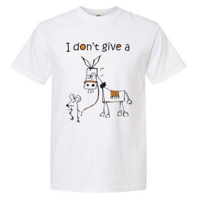 I Dont Give A Rat Ass Donkey And Mouse Walking Funny VNeck Garment-Dyed Heavyweight T-Shirt