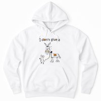 I Dont Give A Rat Ass Donkey And Mouse Walking Funny VNeck Hoodie