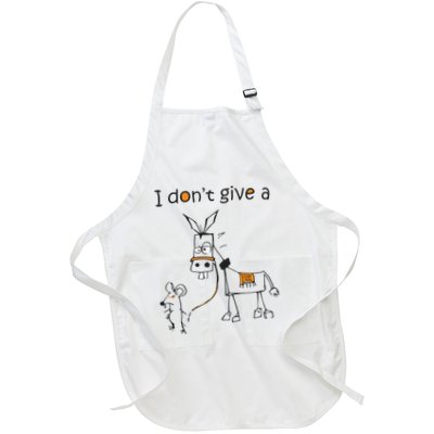 I Dont Give A Rat Ass Donkey And Mouse Walking Funny VNeck Apron