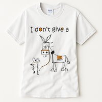 I Dont Give A Rat Ass Donkey And Mouse Walking Funny VNeck Tall T-Shirt