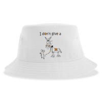 I Dont Give A Rat Ass Donkey And Mouse Walking Funny VNeck Sustainable Bucket Hat
