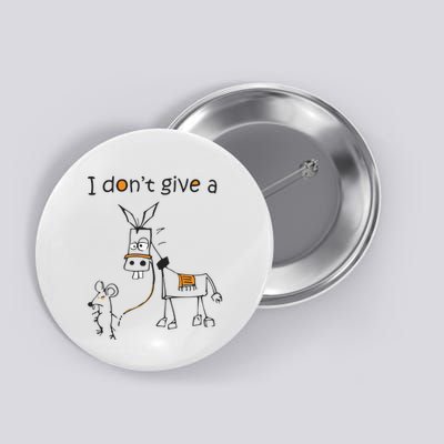 I Dont Give A Rat Ass Donkey And Mouse Walking Funny VNeck Button