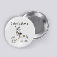 I Dont Give A Rat Ass Donkey And Mouse Walking Funny VNeck Button
