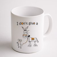 I Dont Give A Rat Ass Donkey And Mouse Walking Funny VNeck Mug
