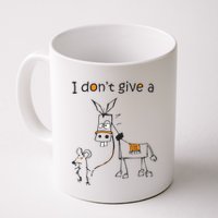 I Dont Give A Rat Ass Donkey And Mouse Walking Funny VNeck Mug