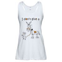 I Dont Give A Rat Ass Donkey And Mouse Walking Funny VNeck Ladies Essential Flowy Tank