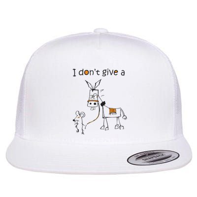 I Dont Give A Rat Ass Donkey And Mouse Walking Funny VNeck Flatbill Hat