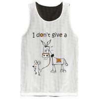 I Dont Give A Rat Ass Donkey And Mouse Walking Funny VNeck Mesh Reversible Basketball Jersey Tank