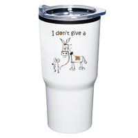 I Dont Give A Rat Ass Donkey And Mouse Walking Funny VNeck Tumbler