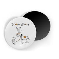 I Dont Give A Rat Ass Donkey And Mouse Walking Funny VNeck Magnet