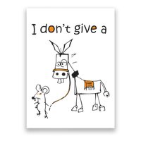 I Dont Give A Rat Ass Donkey And Mouse Walking Funny VNeck Poster