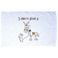 I Dont Give A Rat Ass Donkey And Mouse Walking Funny VNeck Microfiber Hand Towel