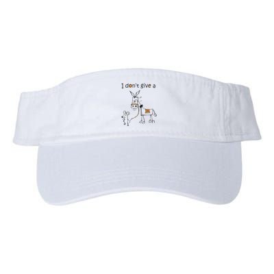 I Dont Give A Rat Ass Donkey And Mouse Walking Funny VNeck Visor