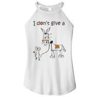 I Dont Give A Rat Ass Donkey And Mouse Walking Funny VNeck Women's Perfect Tri Rocker Tank