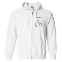 I Dont Give A Rat Ass Donkey And Mouse Walking Funny VNeck Full Zip Hoodie