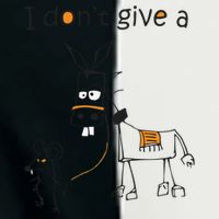 I Dont Give A Rat Ass Donkey And Mouse Walking Funny VNeck Infant Baby Jersey Bodysuit