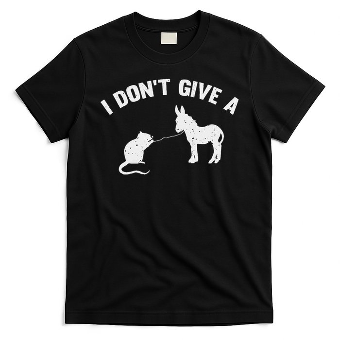 I Don't Give A Rats Ass Distressed T-Shirt