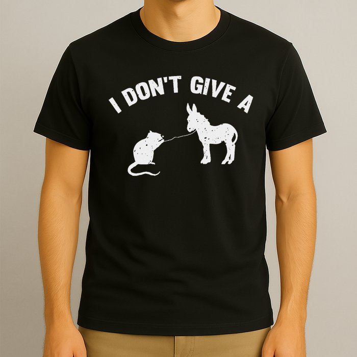 I Don't Give A Rats Ass Distressed T-Shirt