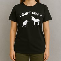 I Don't Give A Rats Ass Distressed T-Shirt