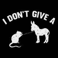 I Don't Give A Rats Ass Distressed T-Shirt