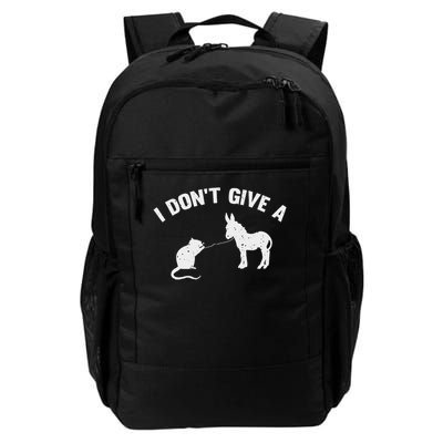 I Don't Give A Rats Ass Distressed Daily Commute Backpack