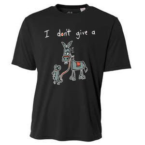 I Dont Give A Rats Donkey Women I Dont Give A Rats Azz Cooling Performance Crew T-Shirt