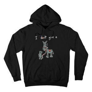 I Dont Give A Rats Donkey Women I Dont Give A Rats Azz Hoodie