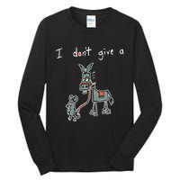 I Dont Give A Rats Donkey Women I Dont Give A Rats Azz Tall Long Sleeve T-Shirt