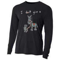 I Dont Give A Rats Donkey Women I Dont Give A Rats Azz Cooling Performance Long Sleeve Crew