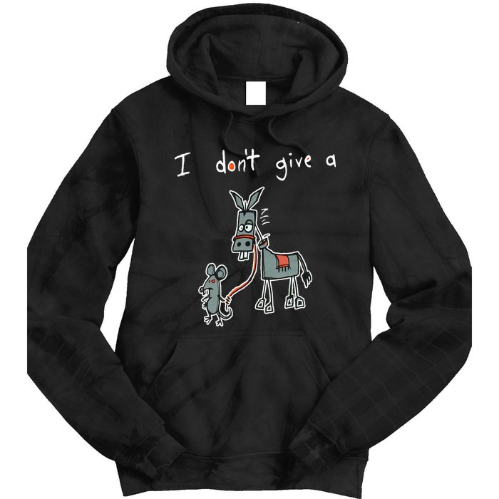 I Dont Give A Rats Donkey Women I Dont Give A Rats Azz Tie Dye Hoodie