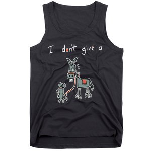 I Dont Give A Rats Donkey Women I Dont Give A Rats Azz Tank Top