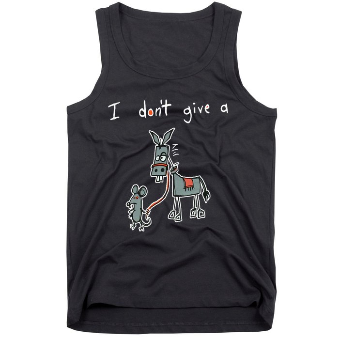 I Dont Give A Rats Donkey Women I Dont Give A Rats Azz Tank Top