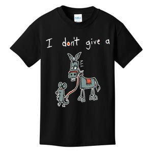 I Dont Give A Rats Donkey Women I Dont Give A Rats Azz Kids T-Shirt