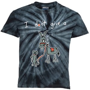 I Dont Give A Rats Donkey Women I Dont Give A Rats Azz Kids Tie-Dye T-Shirt