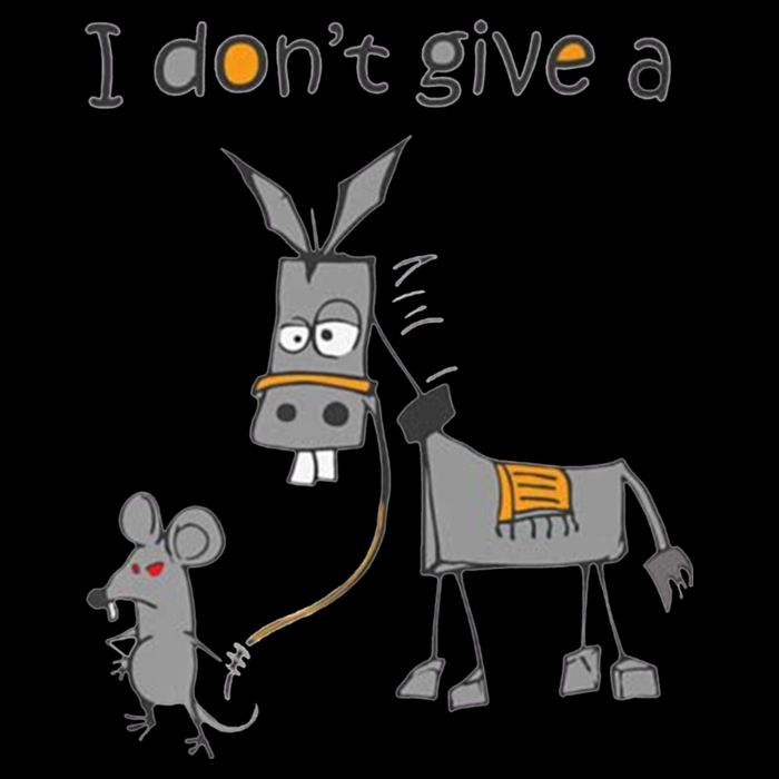 I Don't Give A Rats Donkey Flexfit Unipanel Trucker Cap